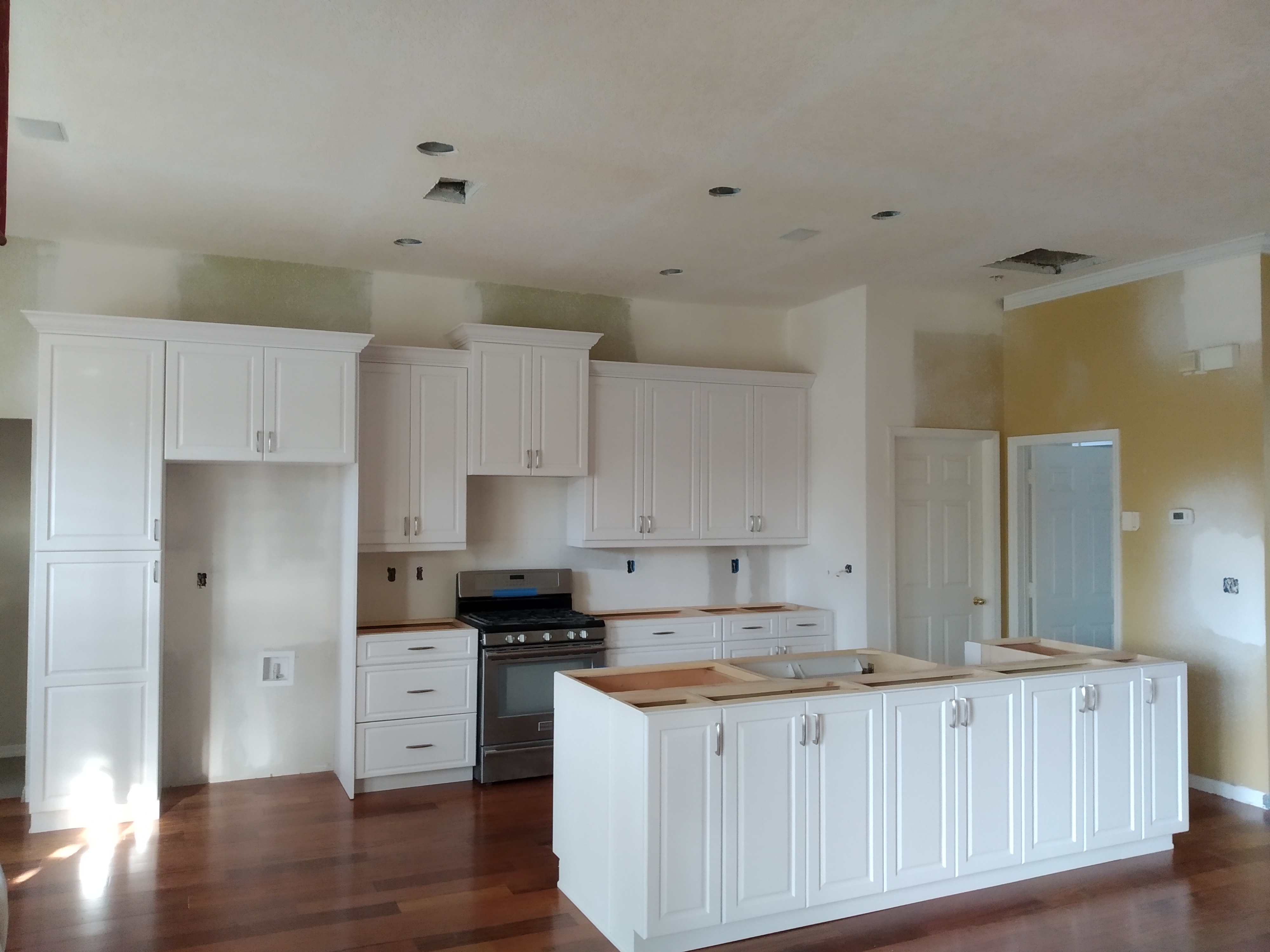 White cabinets install angle 2