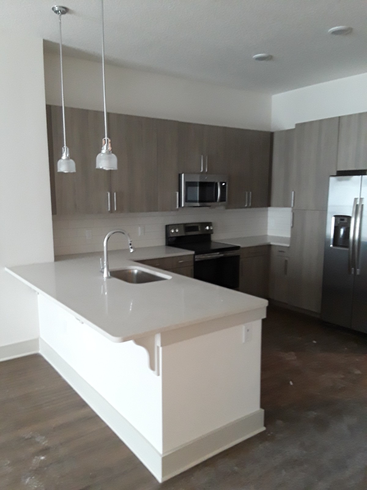 Custom kitchen long layout